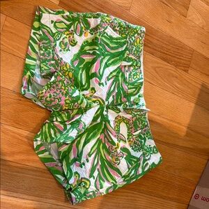 Lilly Pulitzer Green and Pink Shorts